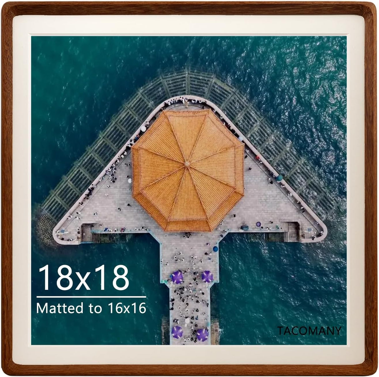 Carol Natural Wood Square Picture Frame