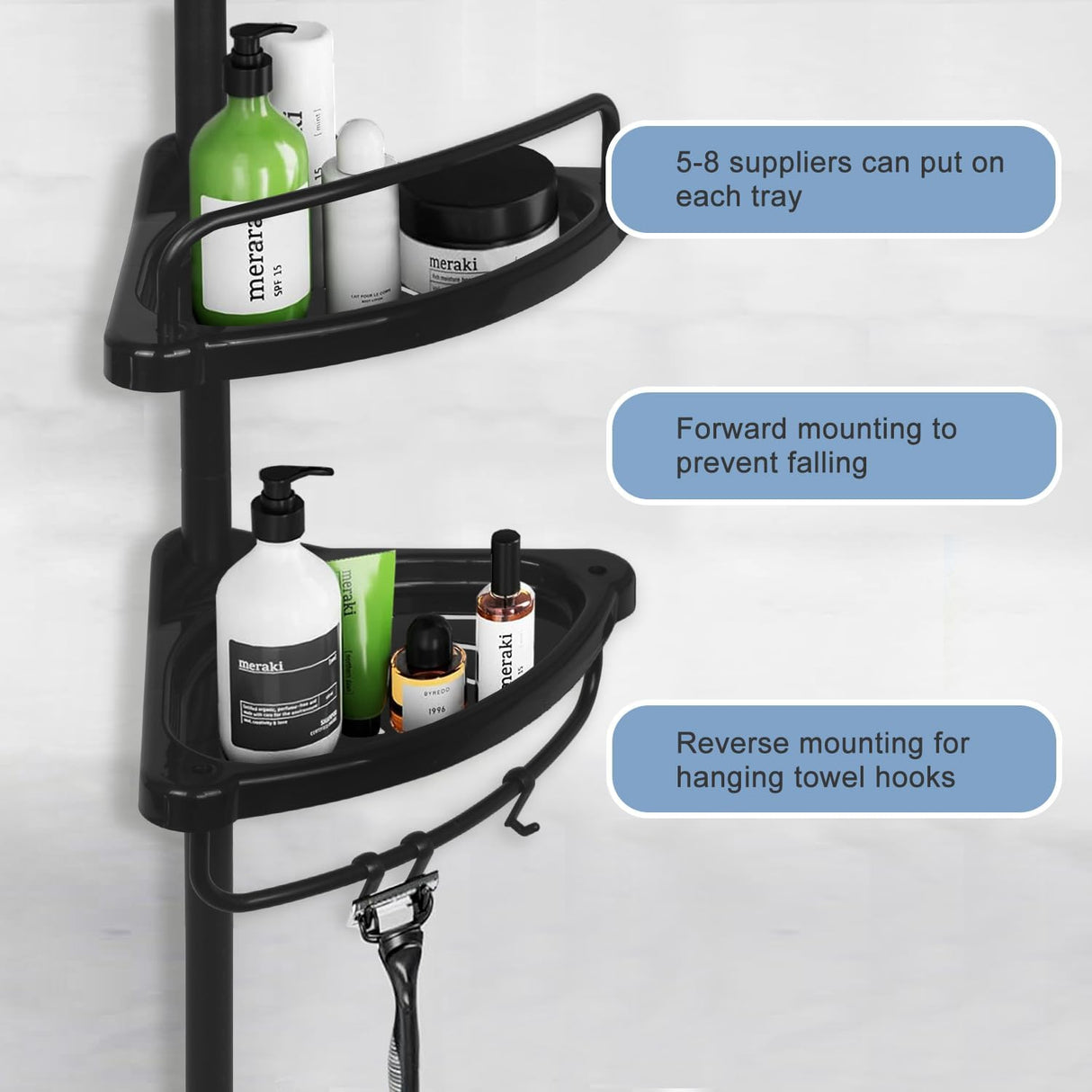 Nathan Tension Corner Shower Caddy