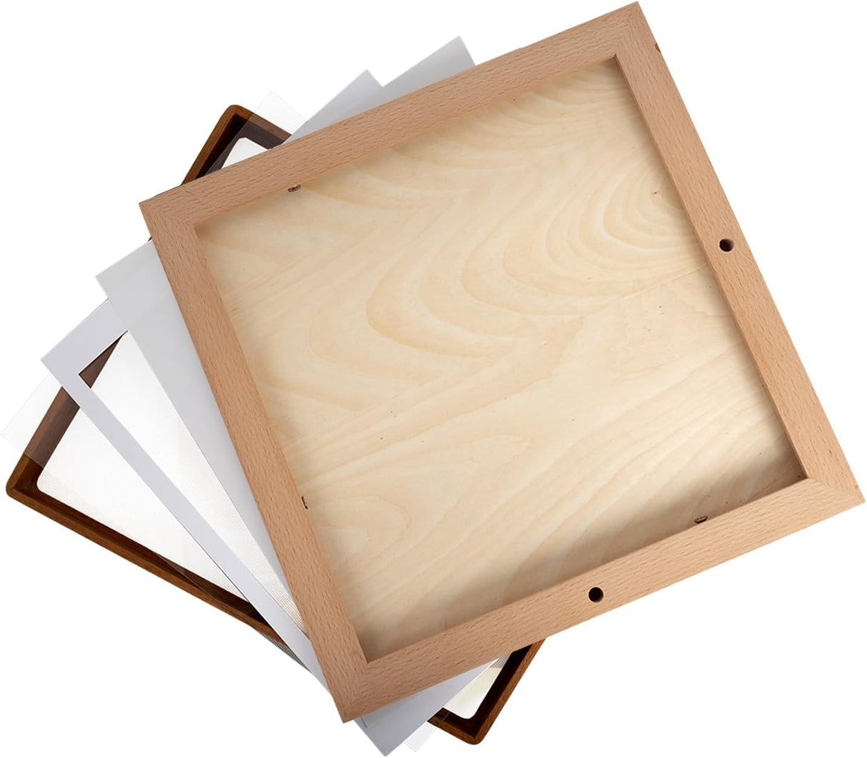 Carol Natural Wood Square Picture Frame