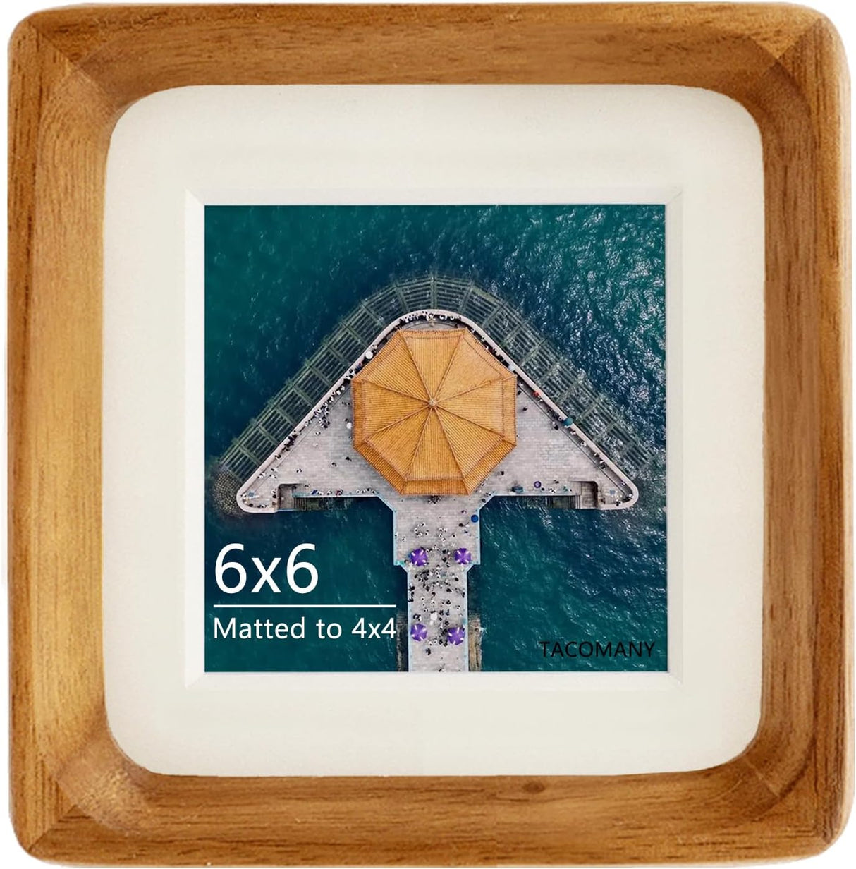 Carol Natural Wood Square Picture Frame