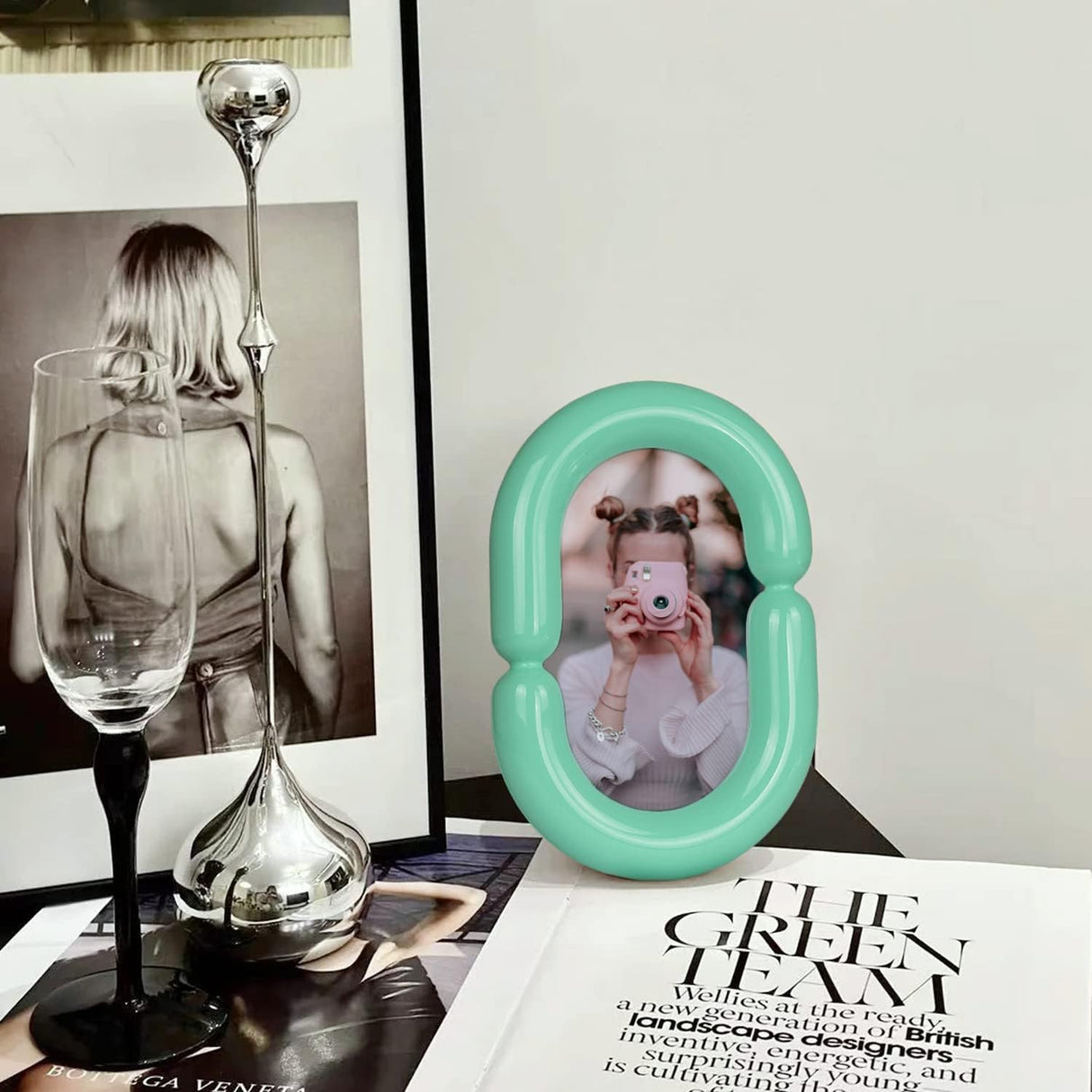 Alice Pop Color Bagel Wood Photo Frame