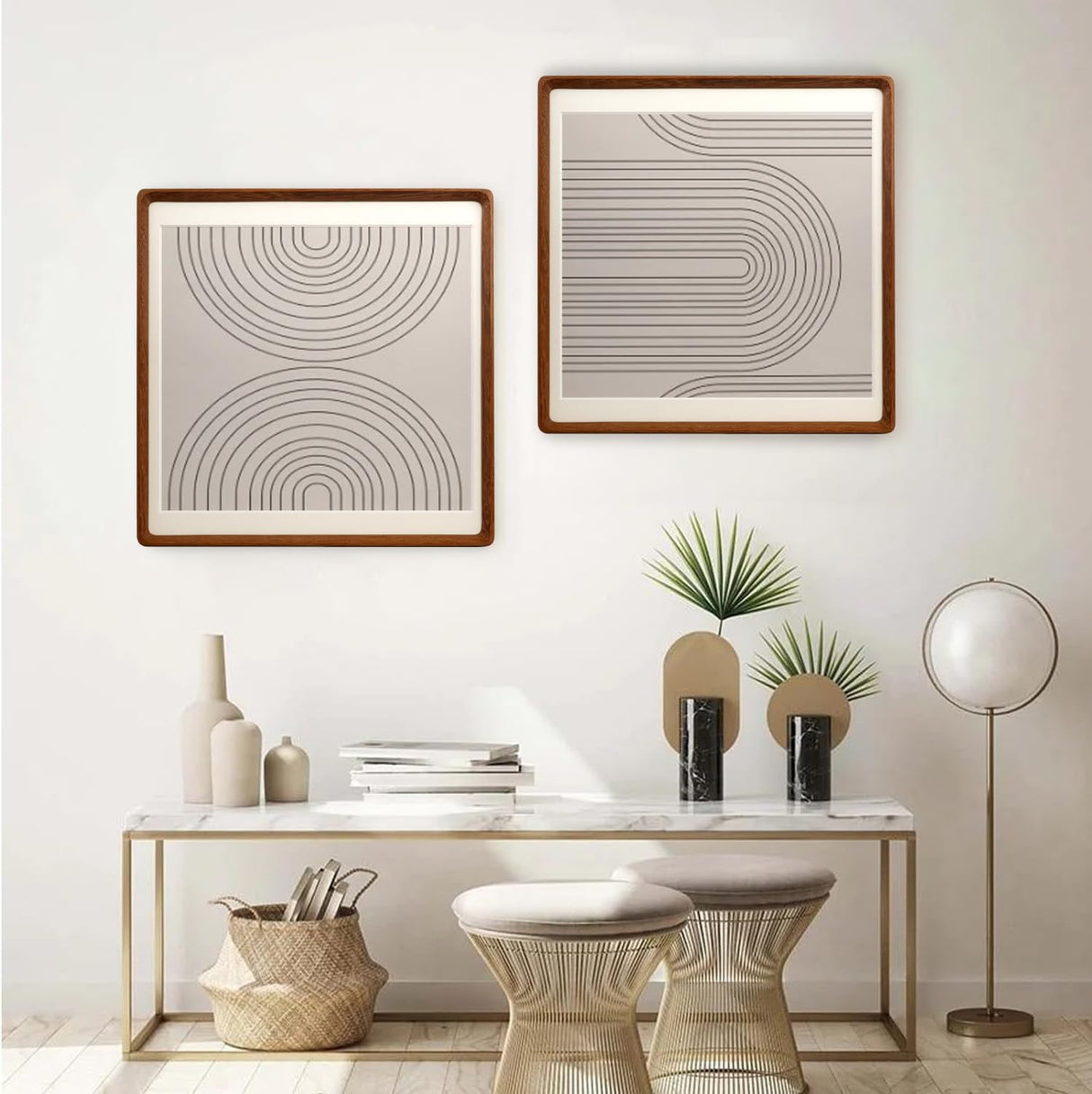 Carol Natural Wood Square Picture Frame