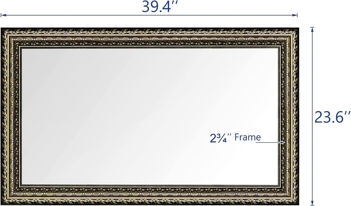 Georgia Vintage Gold Textured Mirror