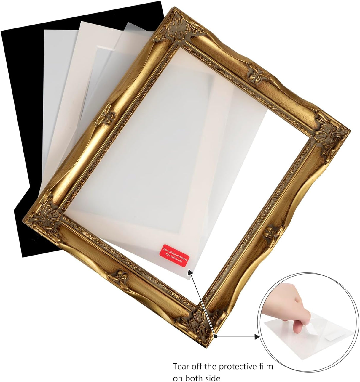 Louisa Vintage Gold Baroque Photo Frame