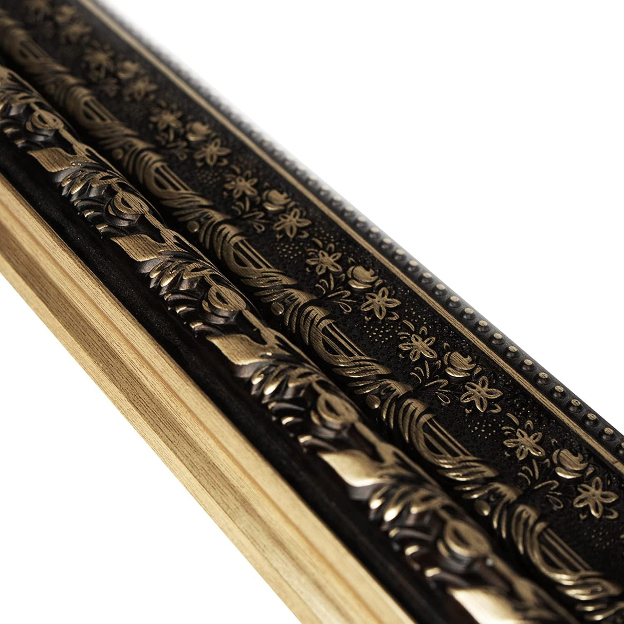 Georgia Vintage Gold Textured Mirror